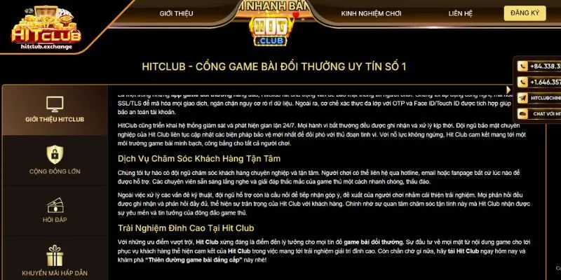 Giới thiệu về cổng game Hitclub uy tín và chất lượng hiện nay 